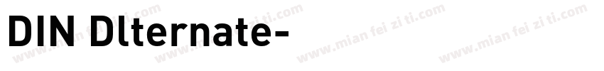 DIN Dlternate字体转换